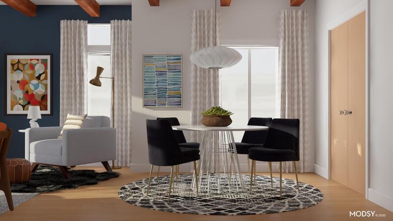 Modern dining room render